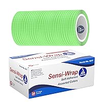 Dynarex 3217 Sensi-Wrap Self-Adherent Bandage Roll Without Natural Rubber Latex, Assorted, 3