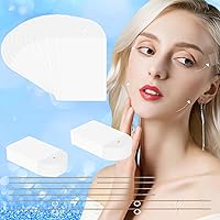 Face Tape Lifting Invisible, Face Lift Tape, 100 Pcs Facelift Tape for Face Invisible with 8 Bands, Neck Tape Lifting Invisible, Face Lift Tapes and Bands Face Tapes for Lifting Neck Double Chin Jowls