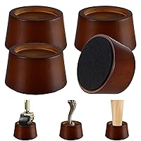 Furniture Raisers Bed Risers - 2 Inch Wooden Circle Heavy Duty Furniture Height Extenders Lifts for Sofa Couch Desk Chair Table Base Raising Space, Convenient Store and Cleaning, Pack of 4