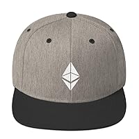 Ethereum Logo Hat (Embroidered Wool Blend Cap) Crypto ETH