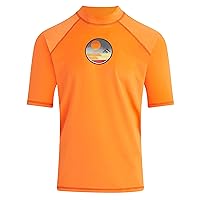 Men's Fiji UPF 50+ Short Sleeve Sun Protective Rashguard Swim Shirt