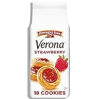 Verona Strawberry Thumbprint Cookies, 6.75 OZ Bag (18 Cookies)