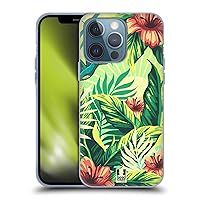 Head Case Designs Nature Tropical Prints Soft Gel Case Compatible with Apple iPhone 13 Pro