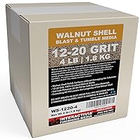 4 lbs or 1.8 kg Ground Walnut Shell Media 12-20 Grit - Medium Course Walnut Shells for Tumbling, Vibratory Or Blasting