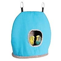 Bird Warm Nest Hanging Hammock House Winter Plush Tent Hideaway Bed for Finches Canaries Easy Hangs for Cage Bird Warm Nest Hammock for Cage Parrot Snuggle Small Animal Guinea Pigs Hamster