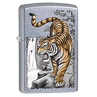 Lighter: Tiger on Ledge - Street Chrome 80705