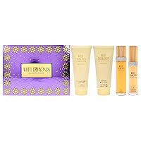 Elizabeth Taylor White Diamonds 3.3oz EDT Spray, 3.3oz Body Lotion, 3.3oz Body Wash, 15ml EDP Spray Mini Women 4 Pc Gift Set