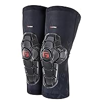 G-Form Youth Pro-X2 Mountain Bike Knee Pads - Knee Compression Sleeve for Boys & Girls - Black Logo, Youth Large/X-Large