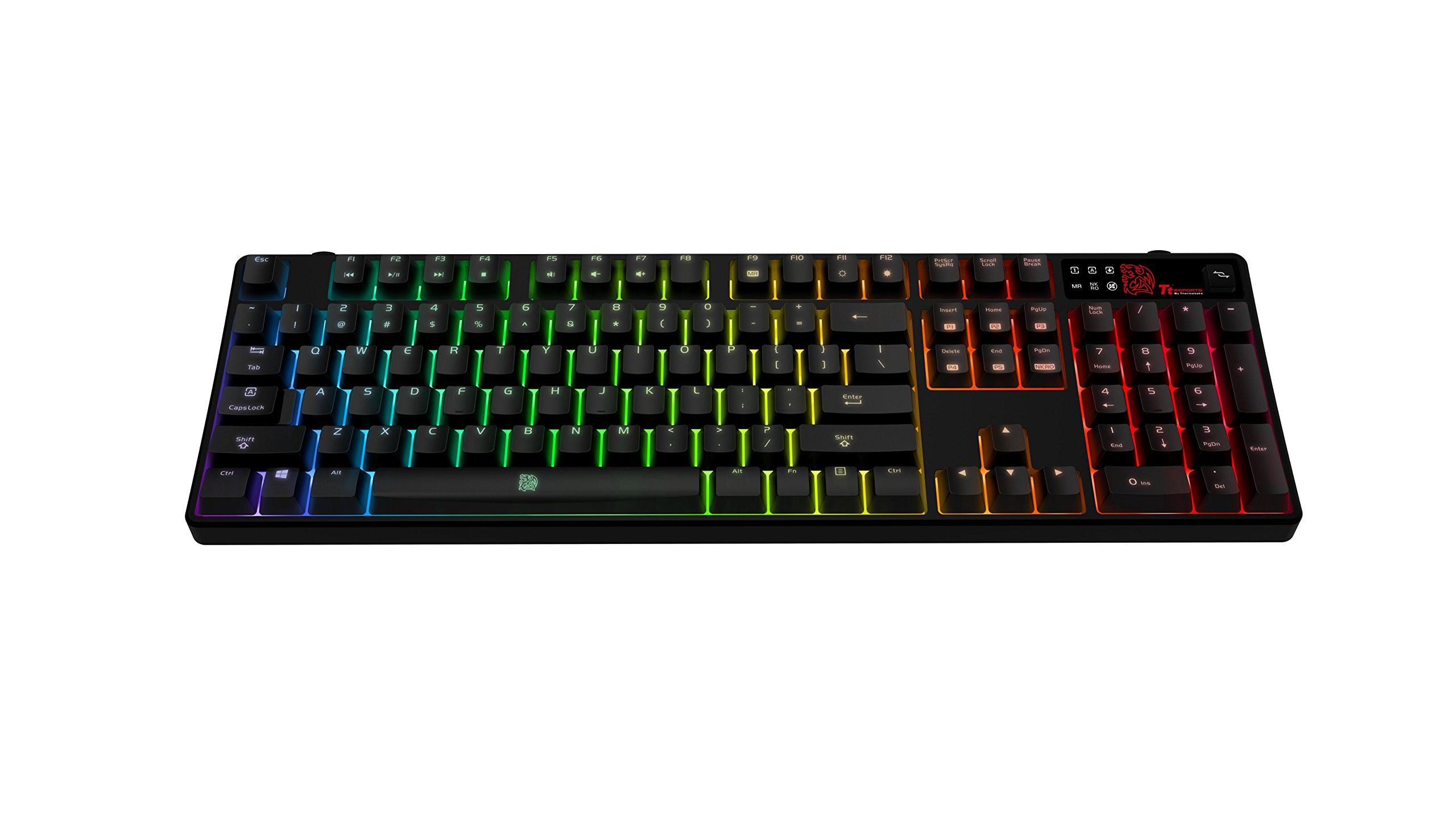 Tt eSPORTS Thermaltake Tt e Sports Poseidon Z RGB Software Controlled 16.8 Million Color Brown Switches Mechanical Gaming Keyboard KB-PZR-KBBRUS-01