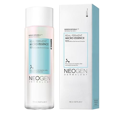 DERMALOGY by NEOGENLAB Real Ferment Micro Essence 5.07 Fl Oz (150ml) - 93% Naturally Fermented Facial Essence, Instantly Hydrates and Delivers Healthy Supple Skin - Korean Skin Care