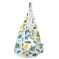 CHARLIE BANANA Reusable and Washable Cloth Diaper Wet Bag, Waterproof Hanging Diaper Pail and Laundry Bag, Leaf