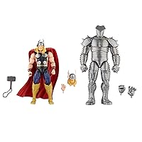 Marvel Legends Series Thor vs Destroyer, Avengers 60th Anniversary Collectible 6-Inch Action Figures, 5 Accessories