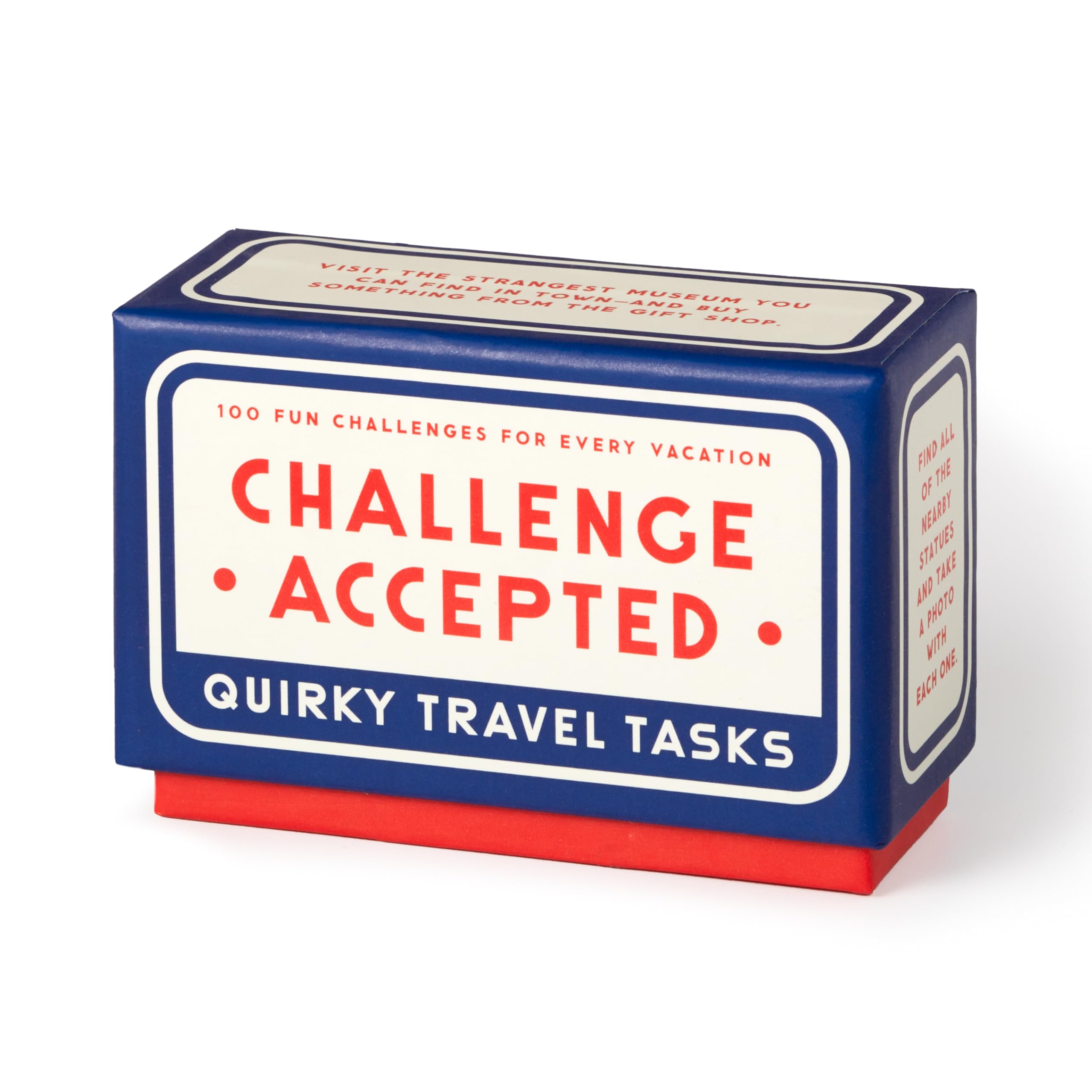 Brass Monkey - Challenge Accepted – Travel Tasks Deck of 100 Double Sided Unique Challenge Cards