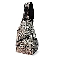 Sling Bag for Women Men Mayan Calendar End Of The World Travel Hiking Backpack Crossbody Shoulder Chest Bags Casual Daypack