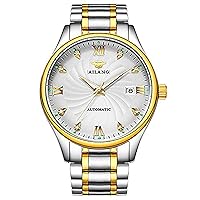 AILANG Luxury Mens wristwatches Automatic Mechanical Business Man Watches Calendar Waterproof 316L Stainless Steel Watch -503