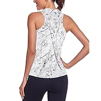 Tanst Sky Women's Racerback Tank Tops Quick Dry Sleeveless Workout Yoga Running Athletic Shirts