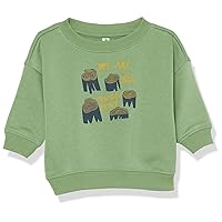 Amazon Essentials Unisex Babies' French Terry Crewneck Sweatshirt (Previously Amazon Aware)