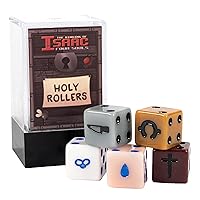 The Binding of Isaac: Four Souls - Holy Rollers Dice Set - 5pc Set, 6-Sided, Card Game Accessory, Tabletop Gaming, Officially Licensed