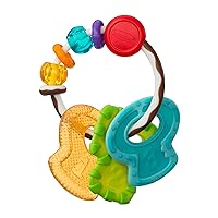 Cool & Chew Teether Keys, Three Sensory Stimulating Baby Teether Toys, 0M+, Multicolor