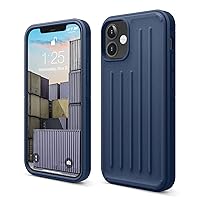 elago Protective Armor Case Compatible with iPhone 12 Mini [Navy Blue] - Shock Absorbing Design, Durable TPU, Wireless Charging Supported [US Patent Registered]