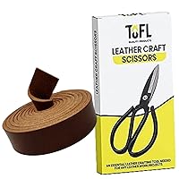 Save with TOFL's Medium Brown Leather Strap and Leather Craft Scissors 1