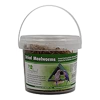 Songbird Essentials Dried Mealworms for Wild Birds, 100% Natural Mealworms for Chickens, Bluebirds, Reptiles and Ducks, 7 Ounce Tub