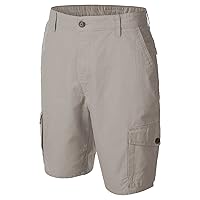 Men's Mid Rise Flat Front Straight Cargo Shorts