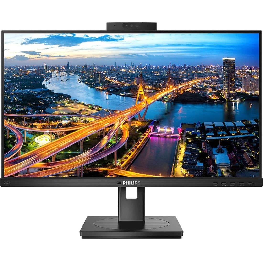 Philips 242B1H 23.8" 16:9 Full HD IPS WLED LCD Monitor with Windows Hello Webcam, Black