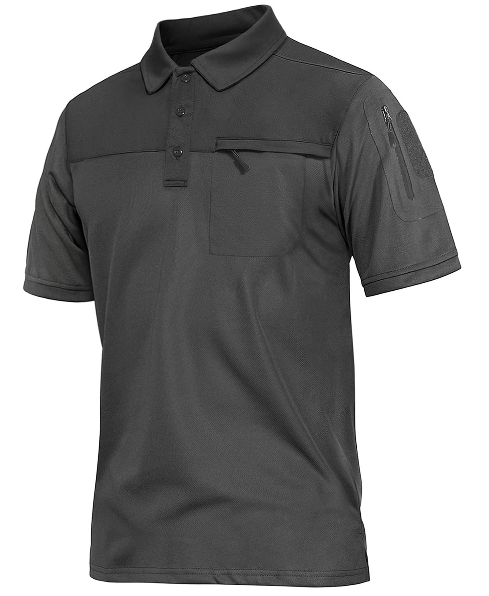 MAGNIVIT Men's Short Sleeve Polo Shirt Outdoor Quick Dry Military Tactical Shirt Pullover