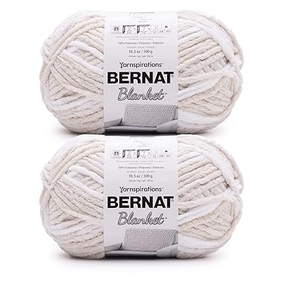 Yarnspirations Bernat Blanket Big 10.5 oz Jumbo Blanket Yarn Mineral Lilac  blend