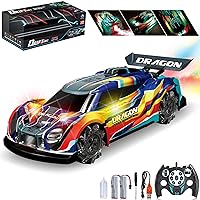 RACENT Remote Control Car - RC Drift Car 1:14 2.4Ghz 4WD 25KPH High Speed  Sport Racing Vehicle with Driftitng & Racing Tires, Led Lights and 2