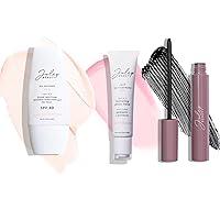 Natural Glow & Protect 3pc Set: 24/7 Lip Treatment Barely There, No Excuses SPF 40 Clear Facial Sunscreen, Length Matters Buildable Lengthening Mascara