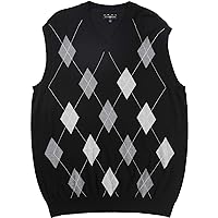 Club Room Mens Merino Wool Argyle Sweater Vest