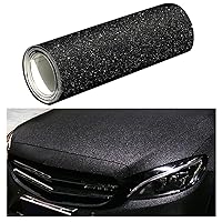 Night Effect Glitter Automotive Vinyl Wraps Car Body Film Motorcycle Decal Sticker for Vehicle, Air Release, Matte Black