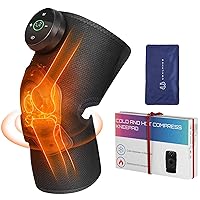 Hot and Cold Vibrating Knee Massager, Knee Pain Relief, for Foot and Leg Sports Recovery, Muscle Relaxation Gift for Men and Women（1）