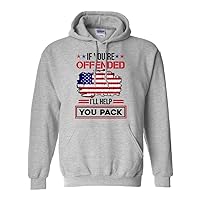 If You're Offended I'll Help You Pack Funny DT Adult T-Shirt Tee