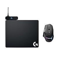 Logitech Powerplay Wireless Charging System and G502 X Plus Wireless Gaming Mouse – Mouse with LIGHTFORCE Hybrid switches, LIGHTSYNC RGB, Hero 25K Gaming Sensor - PC/macOS - Black