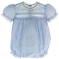 Feltman Brothers Infant Girls Blue Bubble Outfit Lace Trim