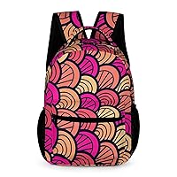 Mermaid Dragon Scales Laptop Backpack Cute Daypack for Camping Shopping Traveling