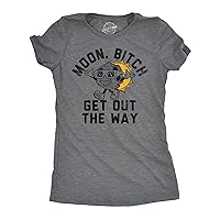 Womens Funny T Shirts Moon Bitch Get Out The Way Sarcastic Solar Eclipse Tee for Ladies