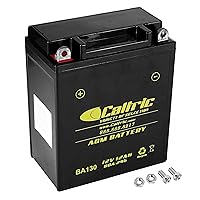 Caltric AGM Battery Compatible with Honda VT500C Shadow 500 1983-1986 / VT500Ft Ascot 500 1983 1984