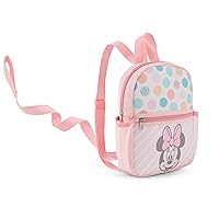 Disney Baby Mini Backpack, Minnie Mouse Cute Smile Stripe, 10 inch