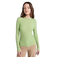 Vince Women's Slim Ribbed Crew Cashmere Sweater
