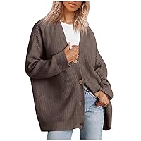 2023 Fall New Cocoon Cardigan, Cashmere Cocoon Cardigan, Womens Fall Fashion V Neck Knit Cardigan Oversized Button
