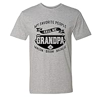 NanyCrafts' My Favorite People Call me Grandpa Men's Fine Jersey Tee