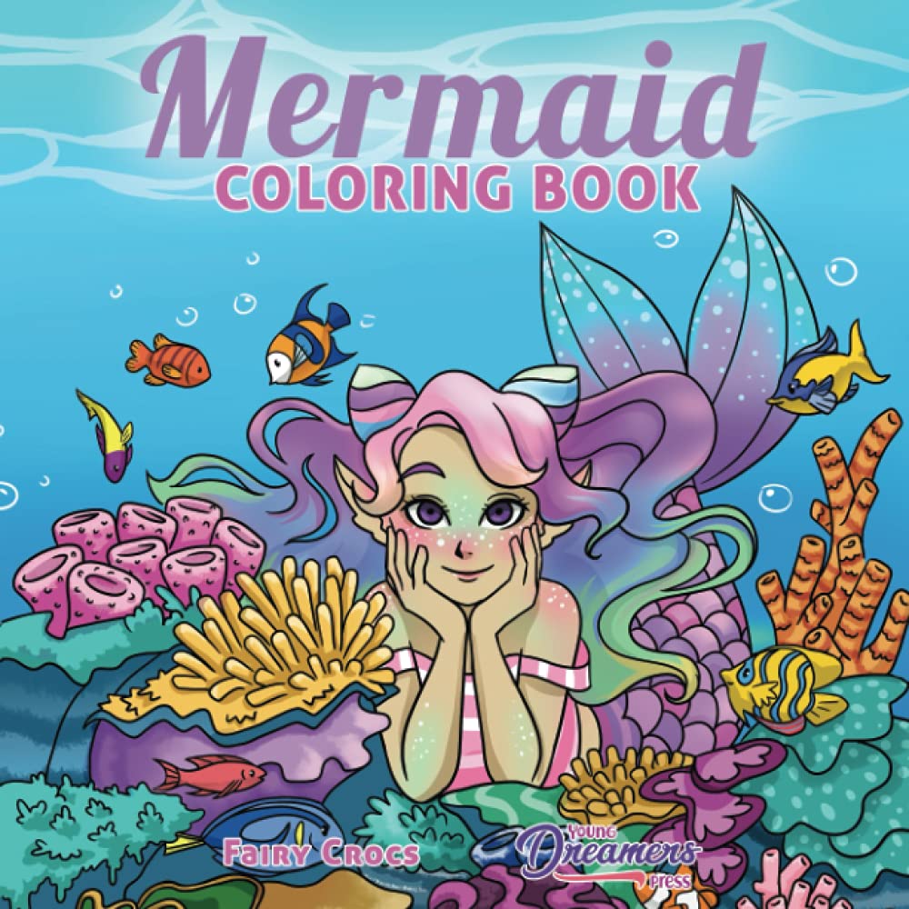 Mermaid Coloring Book: For Kids Ages 4-8, 9-12 (Coloring Books for Kids)