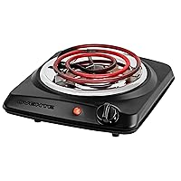 Electric Countertop Single Burner, 1000W Cooktop with 6