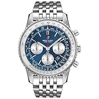 Breitling Navitimer 1 Chronograph Automatic Chronometer Aurora Blue Dial Men's Watch AB0127211C1A1