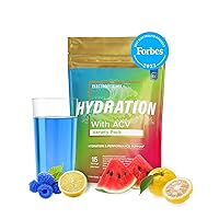 Hydration Packets - Variety Pack - Sugar Free Electrolytes Powder Packets - 15 Stick Packs of Electrolytes Powder No Sugar - Hydration Drink - with ACV & Vitamin C