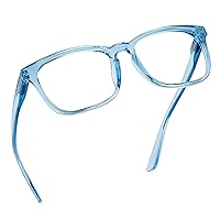 Readerest Blue Light Blocking Reading Glasses - Protect Your Eyes and Stay Stylish with Anti-Glare Computer Glasses for Men and Women - UV Protection - Light Blue, 0.25 Magnification